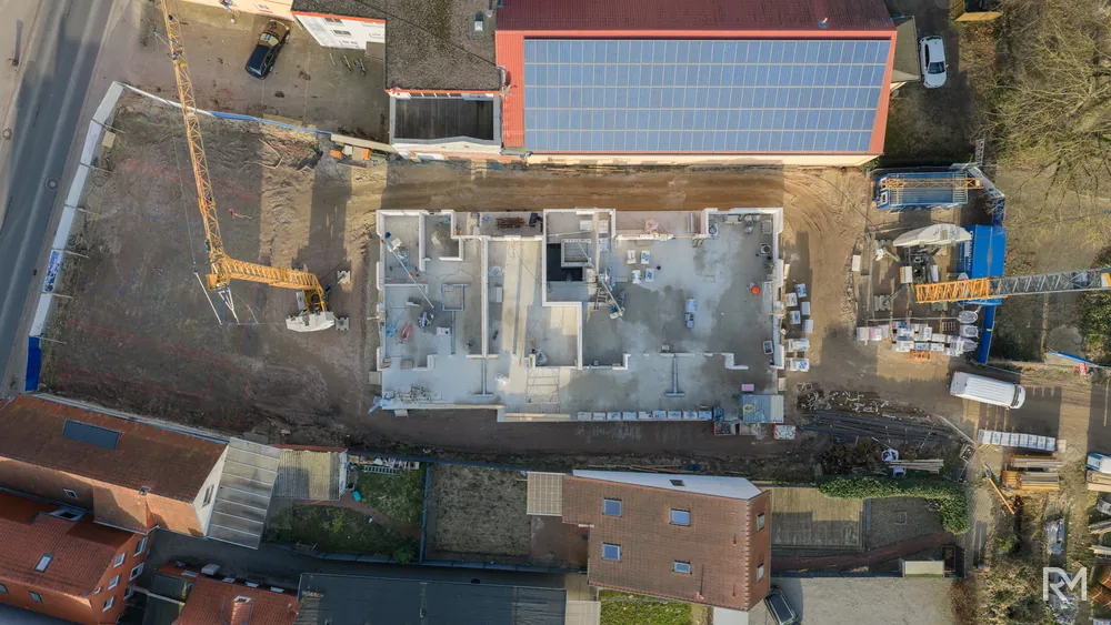 Drohnenaufnahme der Baustelle Zwischenbrücken in Wildeshausen am 27. Februar 2026 — Aufnahme 3