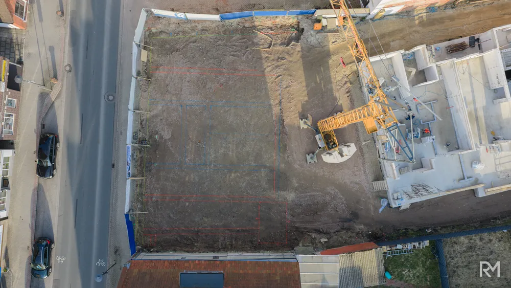 Drohnenaufnahme der Baustelle Zwischenbrücken in Wildeshausen am 27. Februar 2026 — Aufnahme 4