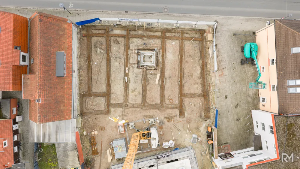 Drohnenaufnahme der Baustelle Zwischenbrücken in Wildeshausen am 31. März 2026 — Aufnahme 6