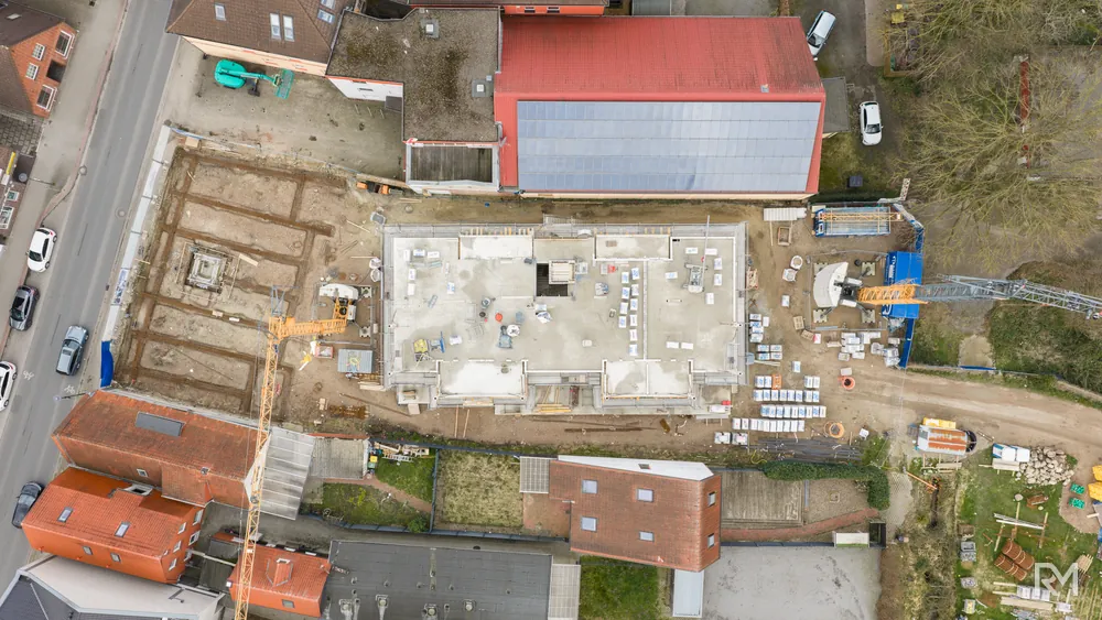 Drohnenaufnahme der Baustelle Zwischenbrücken in Wildeshausen am 31. März 2026 — Aufnahme 8