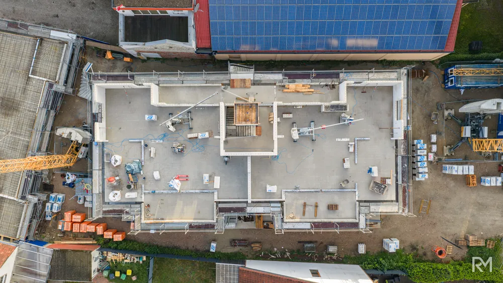 Drohnenaufnahme der Baustelle Zwischenbrücken in Wildeshausen am 3. Juni 2026 — Aufnahme 3