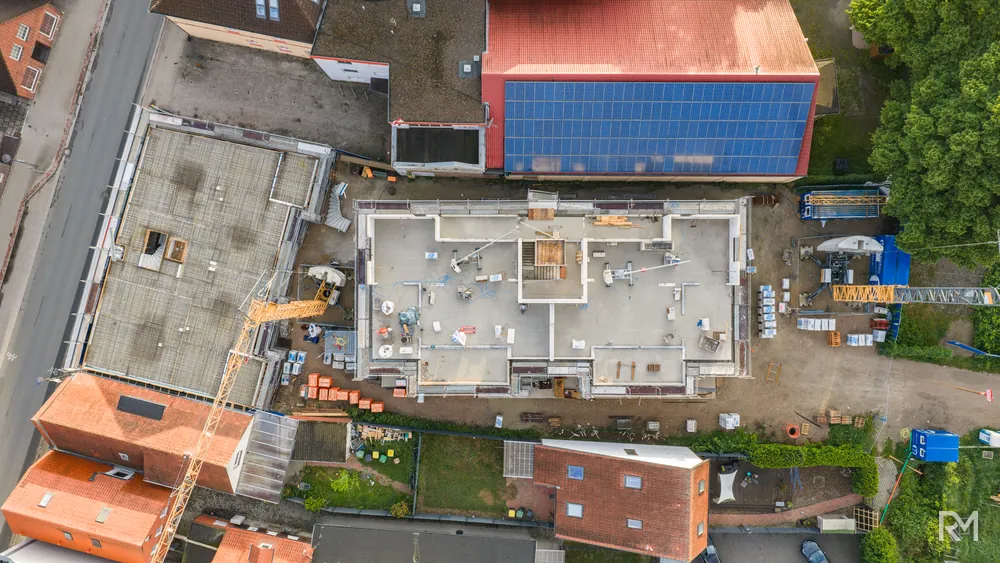 Drohnenaufnahme der Baustelle Zwischenbrücken in Wildeshausen am 3. Juni 2026 — Aufnahme 4