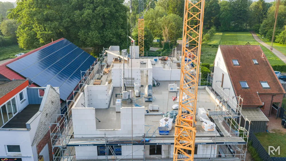 Drohnenaufnahme der Baustelle Zwischenbrücken in Wildeshausen am 3. Juni 2026 — Aufnahme 6