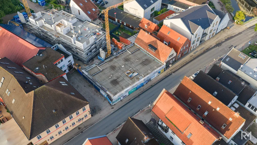 Drohnenaufnahme der Baustelle Zwischenbrücken in Wildeshausen am 3. Juni 2026 — Aufnahme 9