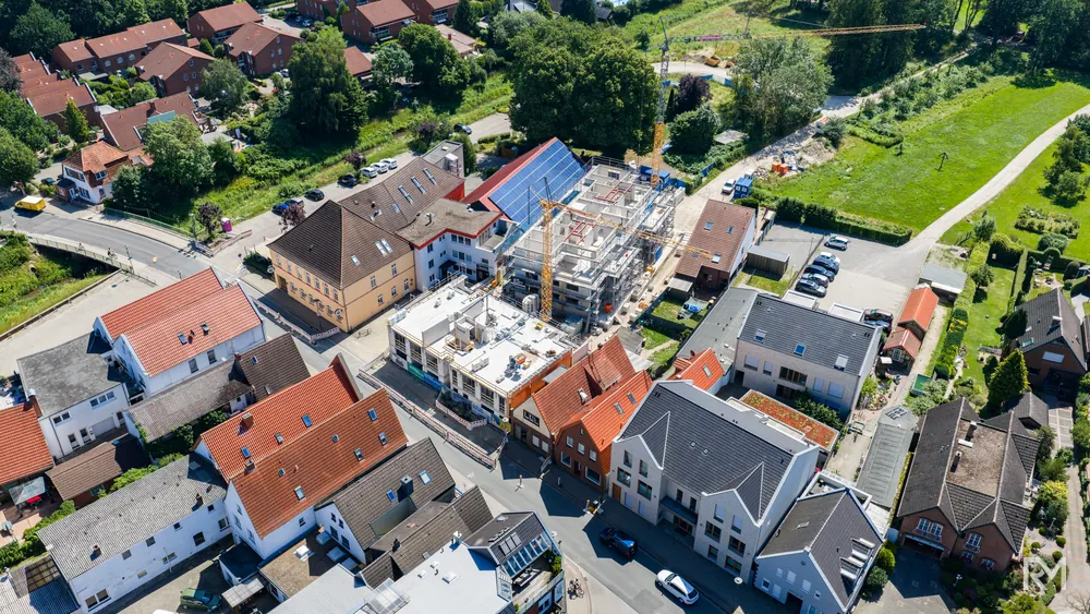 Drohnenaufnahme der Baustelle Zwischenbrücken in Wildeshausen am 11. Juli 2026 — Aufnahme 11