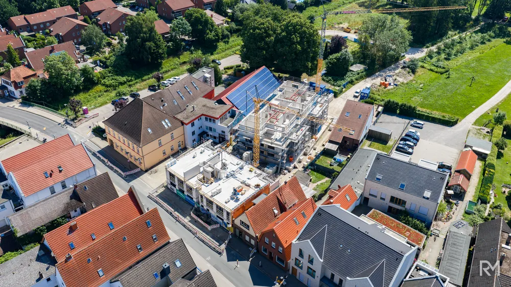 Drohnenaufnahme der Baustelle Zwischenbrücken in Wildeshausen am 11. Juli 2026 — Aufnahme 12