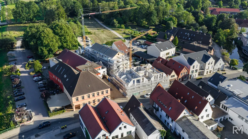 Drohnenaufnahme der Baustelle Zwischenbrücken in Wildeshausen am 12. August 2026 — Aufnahme 6