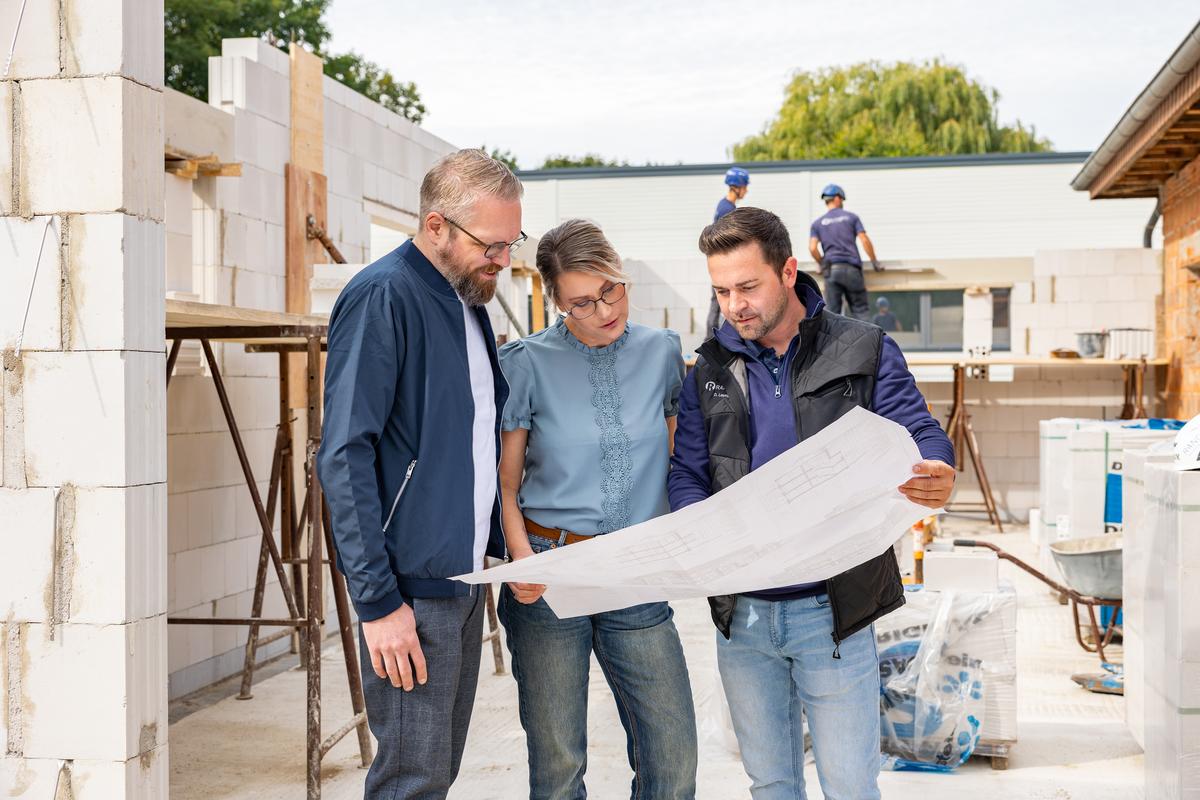 Portraitfotografie — Teamfotos und Menschen auf der Baustelle